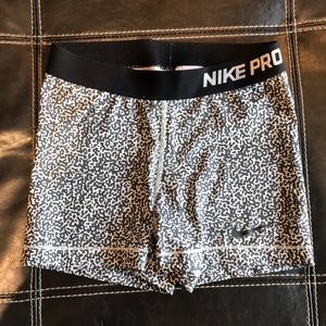 Speckled Nike Pro Dri-Fit Booty Shorts